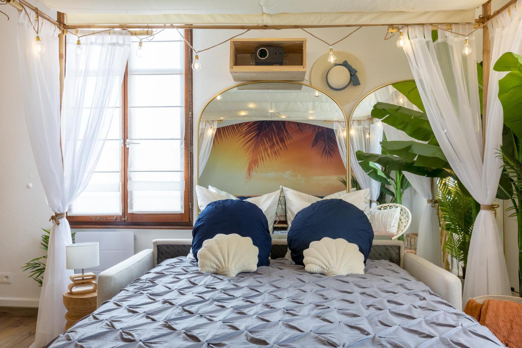 Lit Rond Tres Grand Et Confortable - Garage Possible Ou Parking Gratuit Rue - Gare 2 Min Et Ville 4 Min En Tram - Ciel Etoile - Netflix Videoprojecteur - Luxe Et Evasion Strasburg Zewnętrze zdjęcie