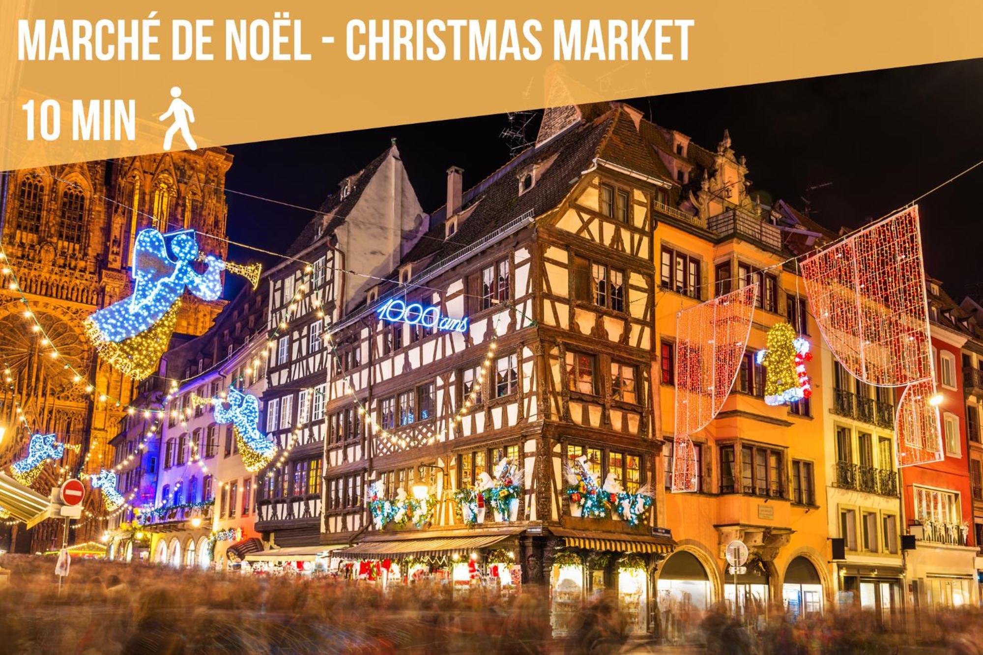 Lit Rond Tres Grand Et Confortable - Garage Possible Ou Parking Gratuit Rue - Gare 2 Min Et Ville 4 Min En Tram - Ciel Etoile - Netflix Videoprojecteur - Luxe Et Evasion Strasburg Zewnętrze zdjęcie
