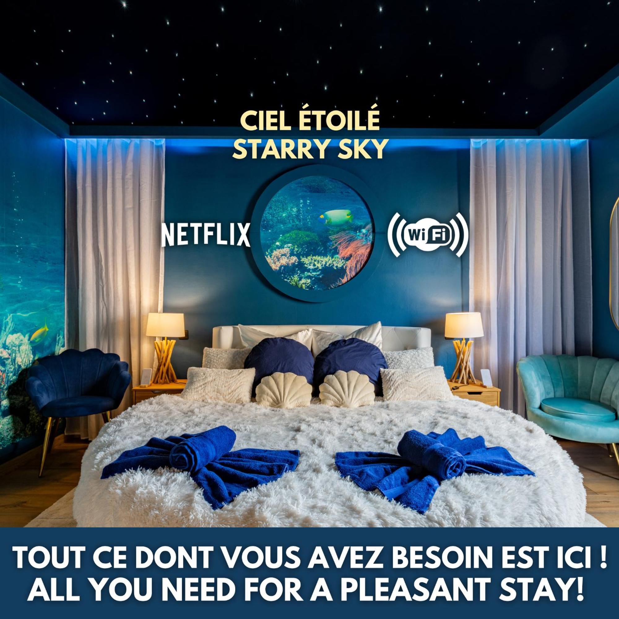Lit Rond Tres Grand Et Confortable - Garage Possible Ou Parking Gratuit Rue - Gare 2 Min Et Ville 4 Min En Tram - Ciel Etoile - Netflix Videoprojecteur - Luxe Et Evasion Strasburg Zewnętrze zdjęcie