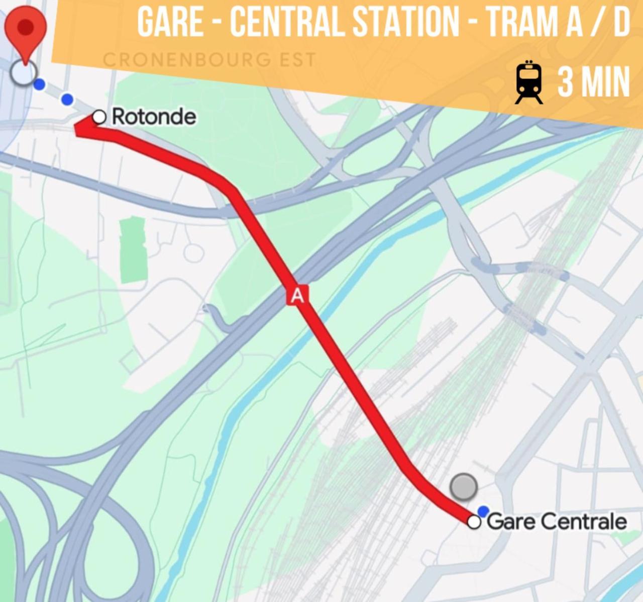 Lit Rond Tres Grand Et Confortable - Garage Possible Ou Parking Gratuit Rue - Gare 2 Min Et Ville 4 Min En Tram - Ciel Etoile - Netflix Videoprojecteur - Luxe Et Evasion Strasburg Zewnętrze zdjęcie